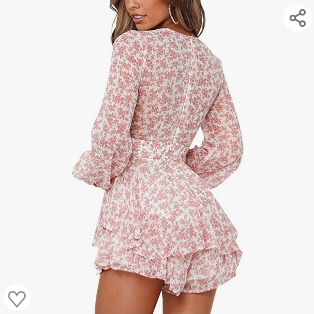 Spring Floral Romper - Picture 3 of 5